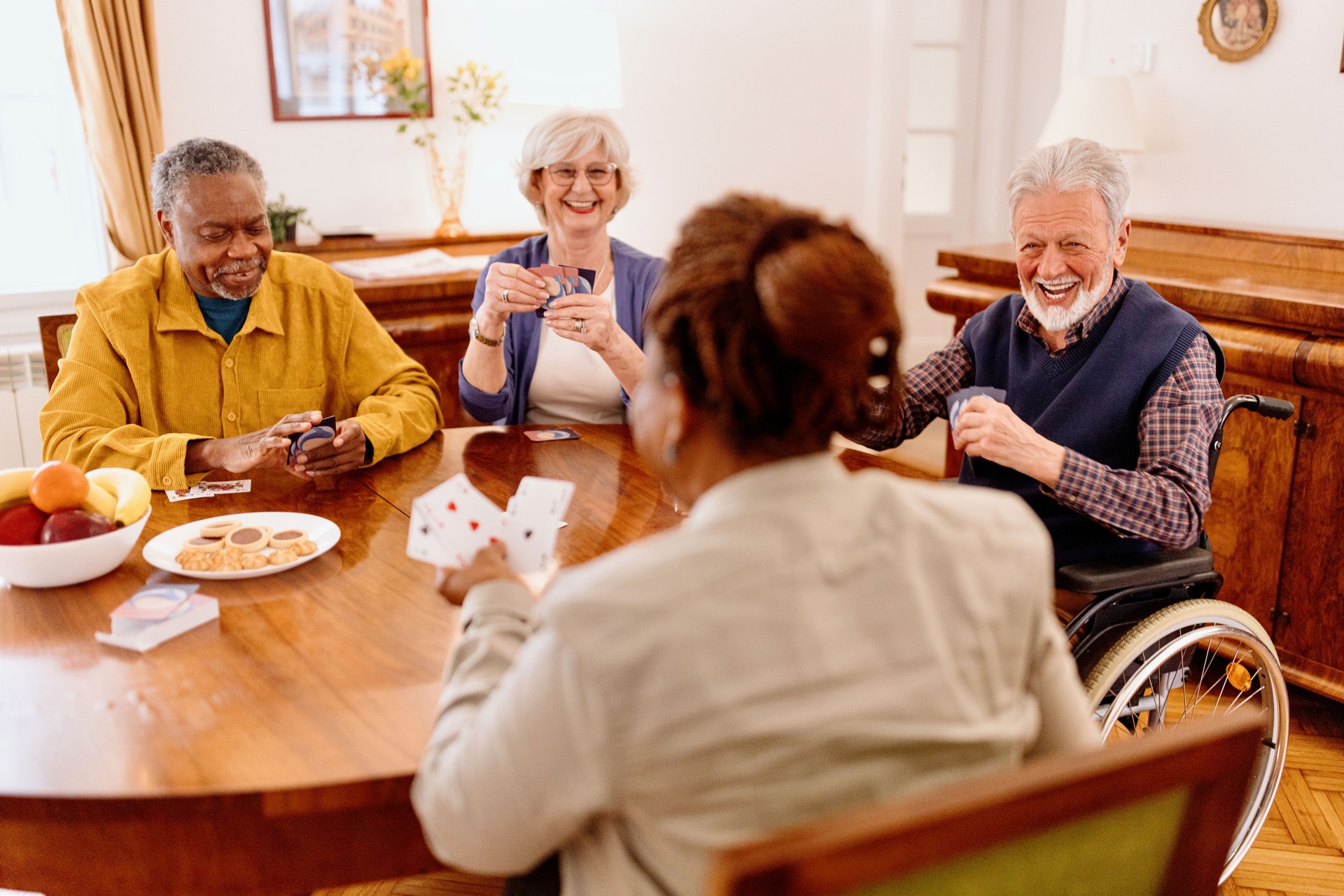 Senior couples having fun